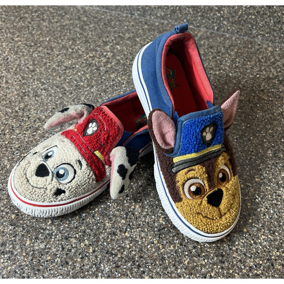 Paw Patrol Little Kid Toddler 10 Sneaker Shoe Slip On On Low Top Textured Fabric - Picture 1 of 10